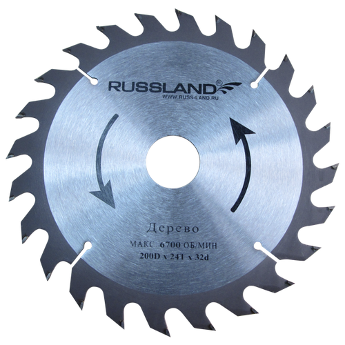 Пильный диск RUSSLAND 200 Х 32 X 24T