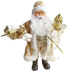 Фигурка Феникс Present Дед Мороз 86564, 41,5 см, белый/золотистый