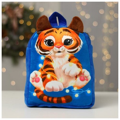 фото Milo toys рюкзак детский «тигр с гирляндой», 23х23 см