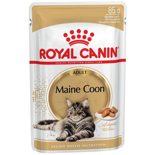 ROYAL CANIN MAINE COON ADULT пауч соус влажный корм для кошек породы мейн-кун старше 15 месяцев 12х85гр