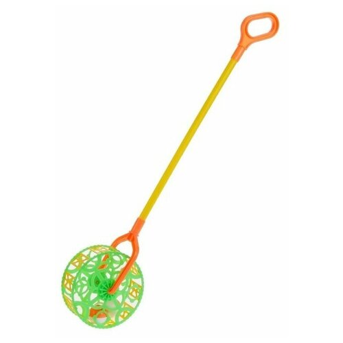 Каталка детская с ручкой, погремушка, развивающая игрушка детская игрушка каталка погремушка с ручкой развивающая игрушка для малышей