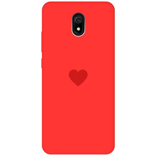 Силиконовая чехол-накладка Silky Touch для Xiaomi Redmi 8A с принтом Heart красная силиконовая чехол накладка silky touch для xiaomi redmi 8a с принтом witch and boiler красная