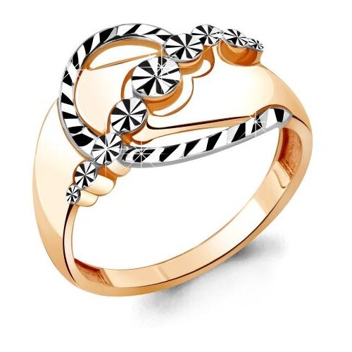 фото Кольцо aquamarine, золото, 585, 925 проба, размер 18 diamant online