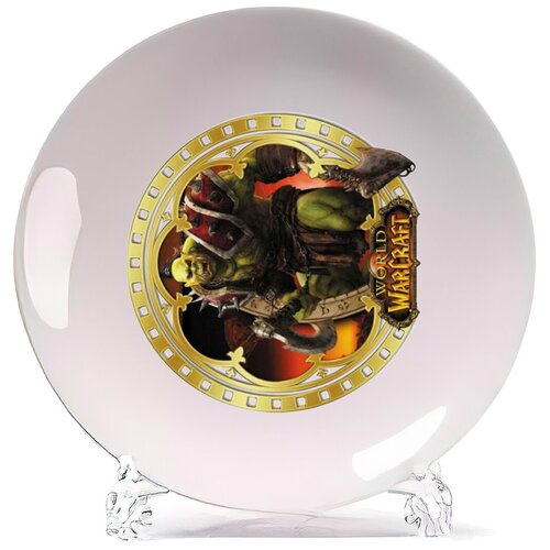 фото Тарелка coolpodarok word warcraft воин