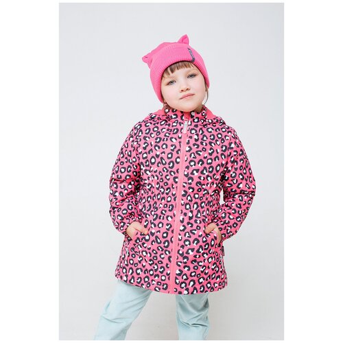 фото Утепленная куртка с тефлоновой пропиткой вк 32096/н/1 гр розовый 98-104 crockid
