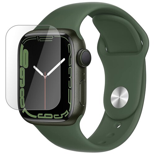 Матовая защитная плёнка для смарт-часов Apple Watch 7 41 mm, гидрогелевая, на дисплей, не стекло