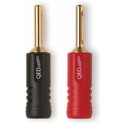 Разъем QED Airloc ABS Banana 4mm 1 Red 1 Blk Plug, QE1810 qed airloc plastic qe1840 wide spade qe1840