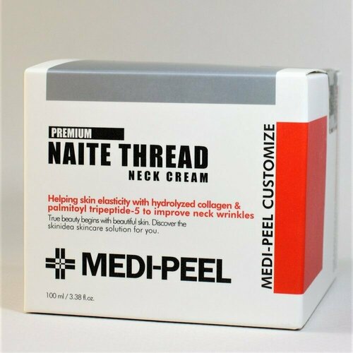 подтягивающий крем для шеи с пептидным комплексом medi peel naite thread neck cream Крем для шеи Medi-Peel Оригинал