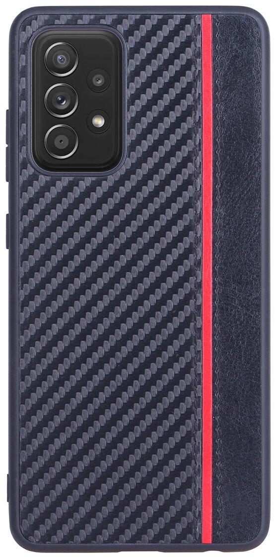 Чехол накладка G-Case Carbon для Samsung Galaxy A52 SM-A525F, черная
