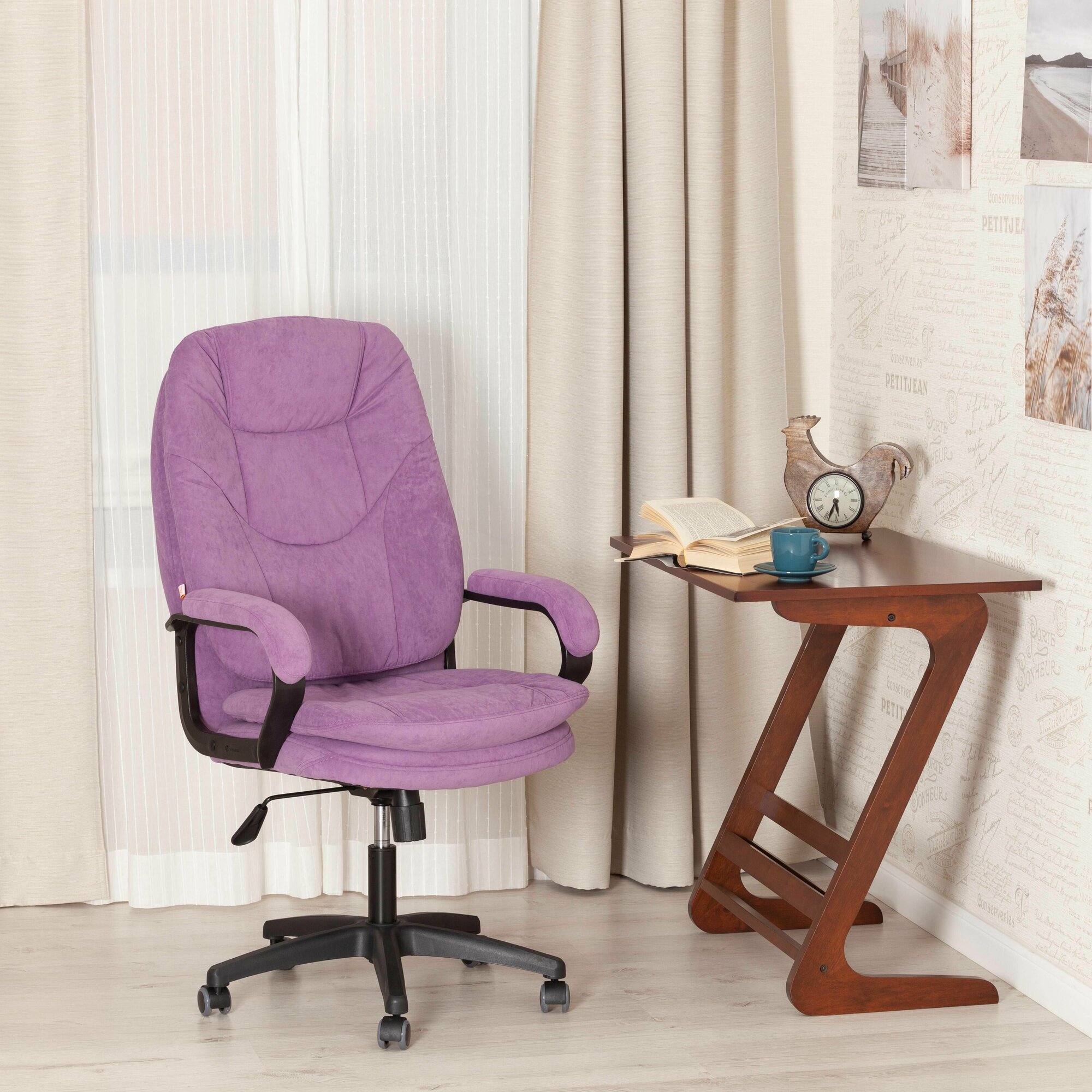 Компьютерное кресло TetChair Comfort LT офисное, обивка: флок, цвет: серый 29 - фотография № 16