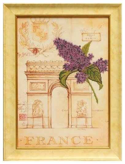 Схема для вышивания бисером Романтик "Франция" 37x51 см