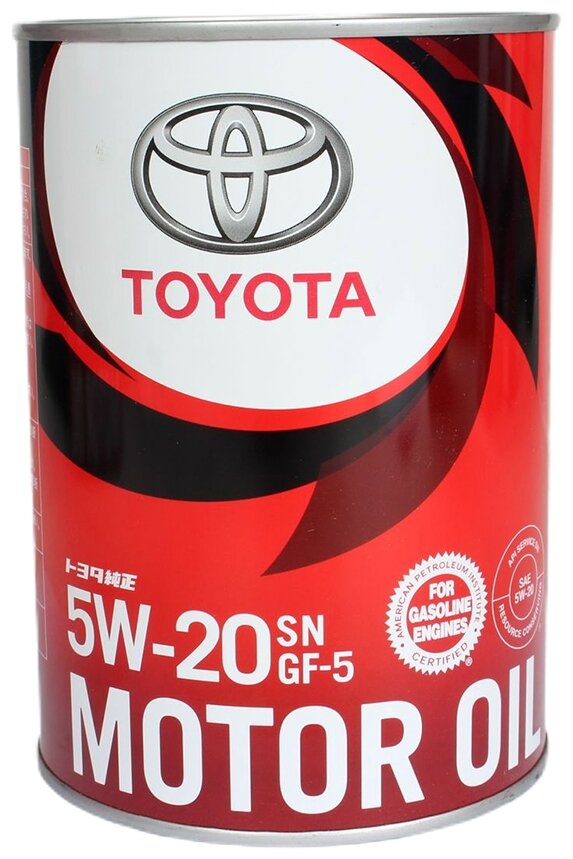 Масло моторное TOYOTA Motor Oil 5W-20 1л п/синт. API SN/GF-5