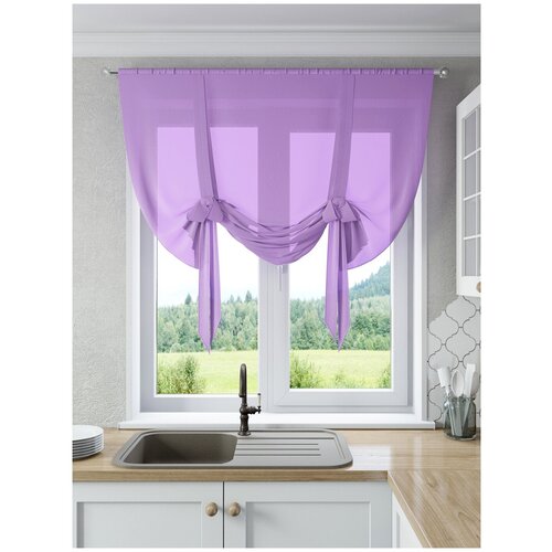 фото Шторы для кухни sola "селена-150", сирень