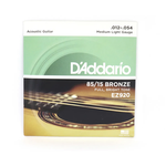 EZ920 AMERICAN BRONZE 85/15 Струны для акустической гитары Medium Light 12-54 D`Addario - изображение