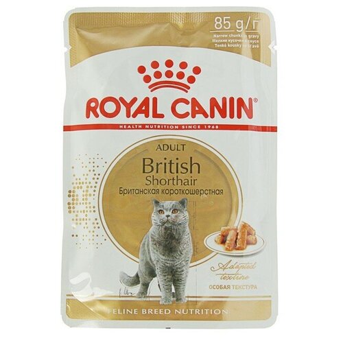 Влажный корм RC для британских кошек, соус, пауч, 85 г