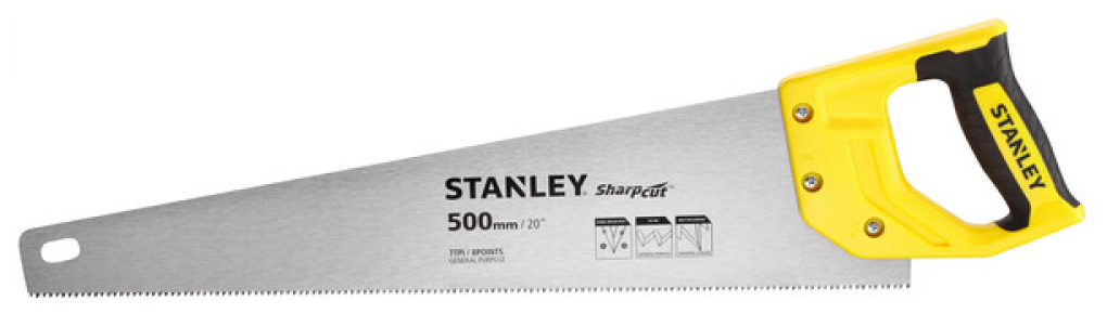 Ножовка Stanley SHARPCUT 500 ММ 7TPI STHT20367-1 - фотография № 2