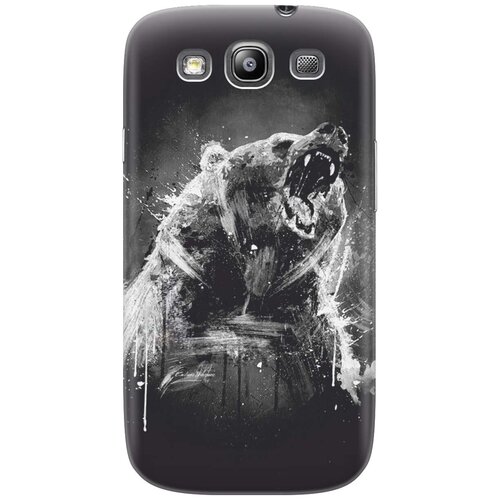 Ультратонкий силиконовый чехол-накладка для Samsung Galaxy S3 с принтом Разъяренный медведь ультратонкий силиконовый чехол накладка для samsung galaxy a3 с принтом разъяренный медведь