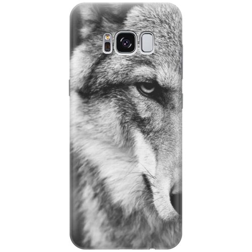 ультратонкий силиконовый чехол накладка для samsung galaxy a5 2016 с принтом спокойный волк GOSSO Ультратонкий силиконовый чехол-накладка для Samsung Galaxy S8 с принтом Спокойный волк