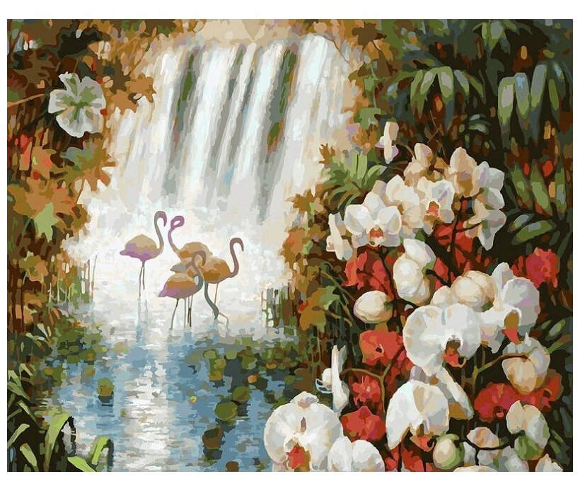 Белоснежка живопись по номерам 40х50 см 188-АВ Райский сад
