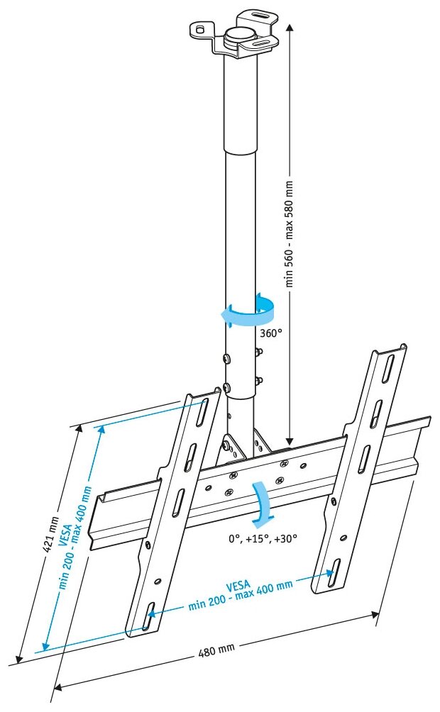 Кронейн на потолок Holder PR-101