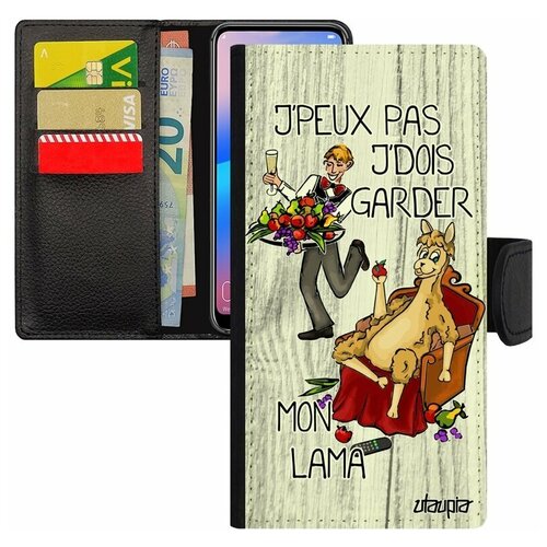 фото Чехол книжка на мобильный samsung galaxy s8, "не могу - у меня лама!" юмор повод utaupia