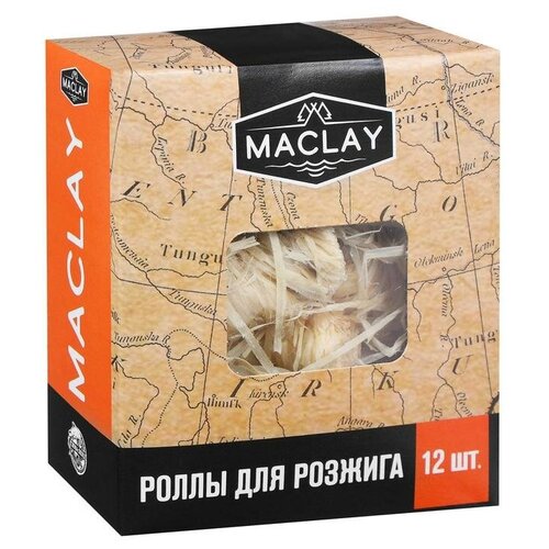 Роллы для розжига Maclay, 12 шт. роллы для розжига maclay 2 шт