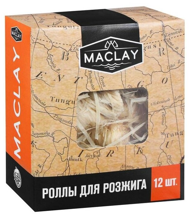 Роллы для розжига Maclay 12 шт.