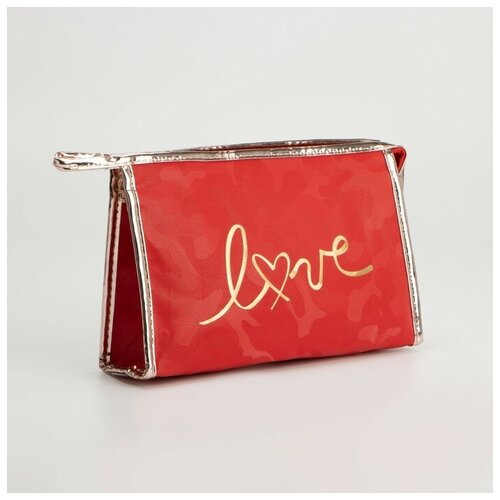 фото Косметичка на молнии, цвет красный нет бренда