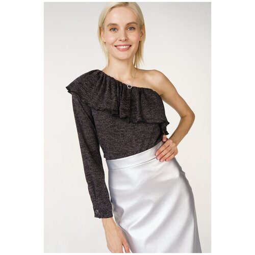 Блузка на одно плечо LN Family 4455 Серый 46