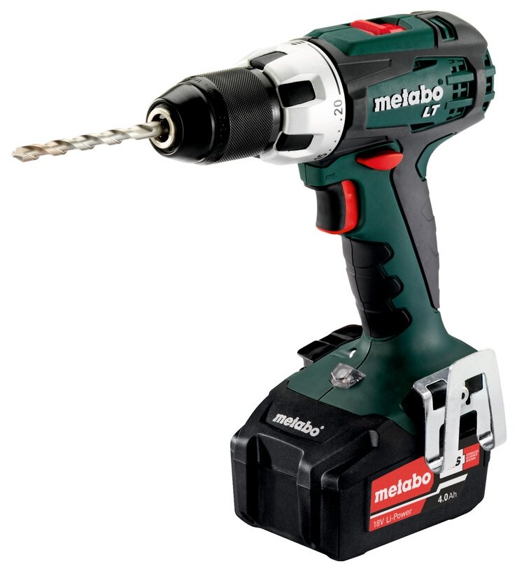 Аккумуляторная дрель-шуруповерт METABO BS 18 LT 2х4.0Ач (602102500)