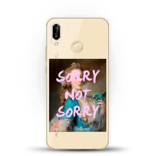 фото Силиконовый чехол sorry на huawei p20 lite andy & paul