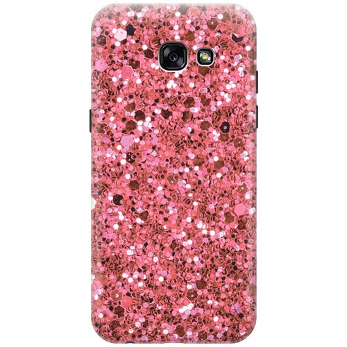 фото Силиконовый чехол на samsung galaxy a5 (2017) / самсунг а5 2017 с эффектом блеска "розовые пайетки gosso