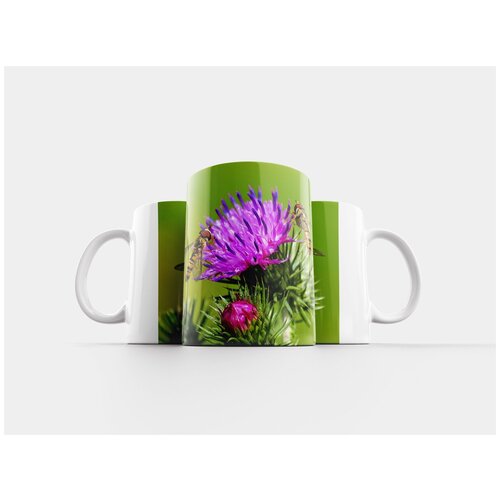 фото Кружка "летать в воздухе, насекомое, цвести" 320 мл lotsprints