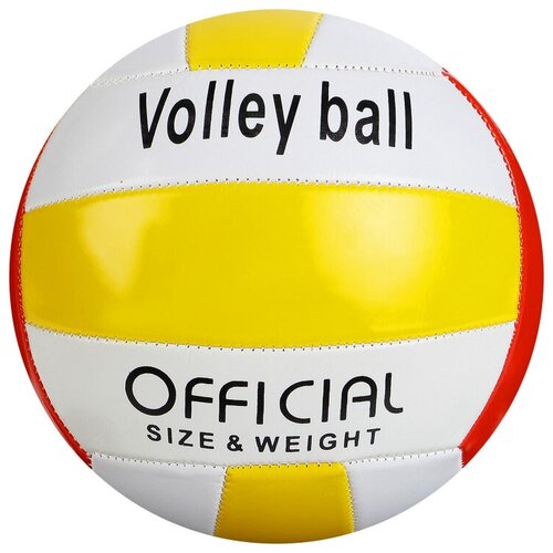 фото Мяч волейбольный, размер 5, pvc, 2 подслоя, машинная сшивка, микс noname