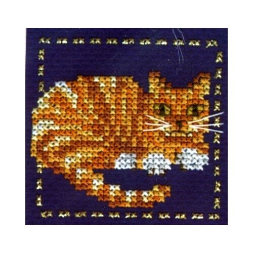 Набор дл явышивки Lanarte Рыжий кот р-р 75х75 см 470₽