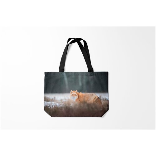 фото Сумка-шоппер / 46х35 см / звери / лисы лиса burnettie