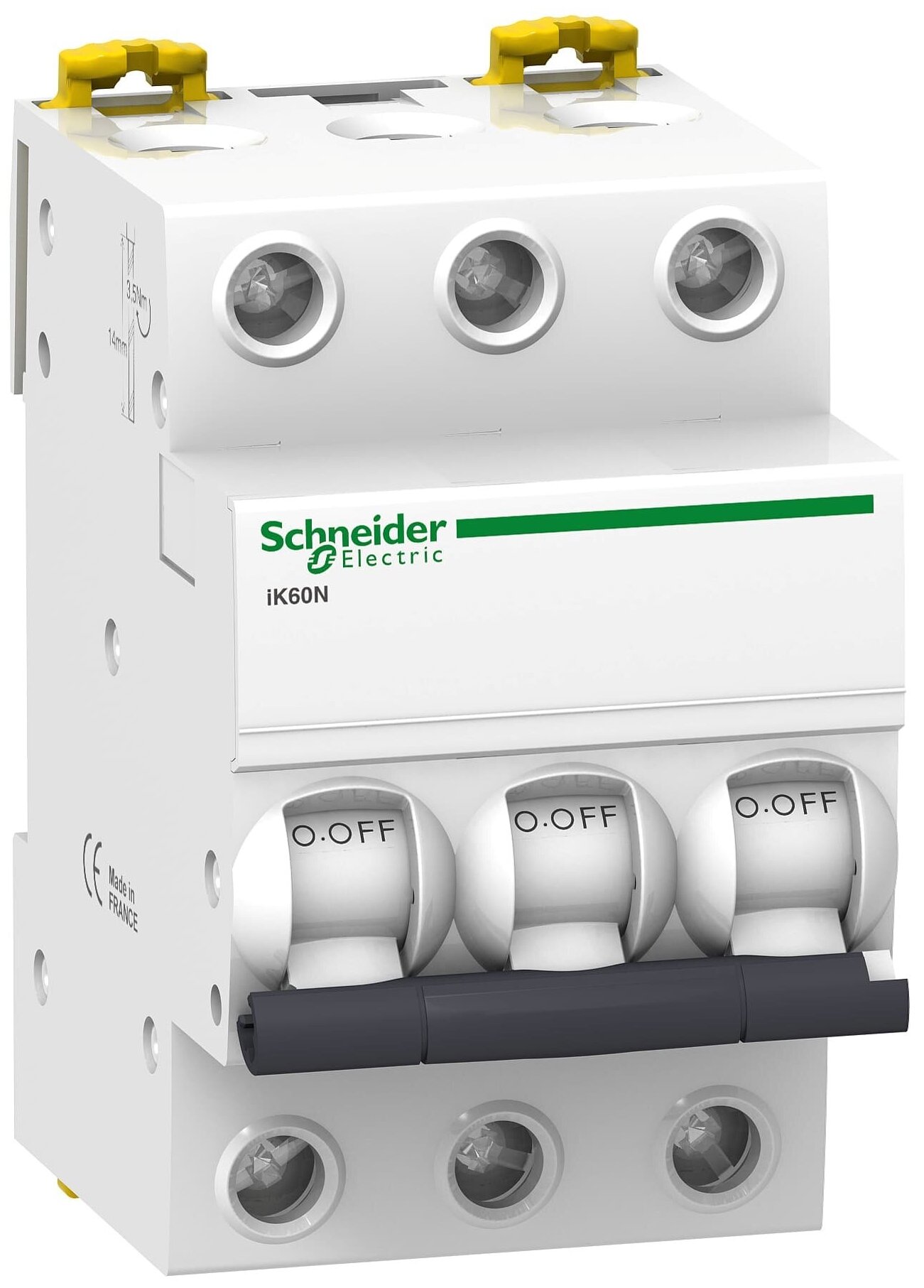 Schneider Electric Acti 9 iK60 Автоматический выключатель 3P 63A (C) Schneider Electric Schneider Electric Acti 9 iK60 Автоматический выключатель 3P 63A (C) A9K24363
