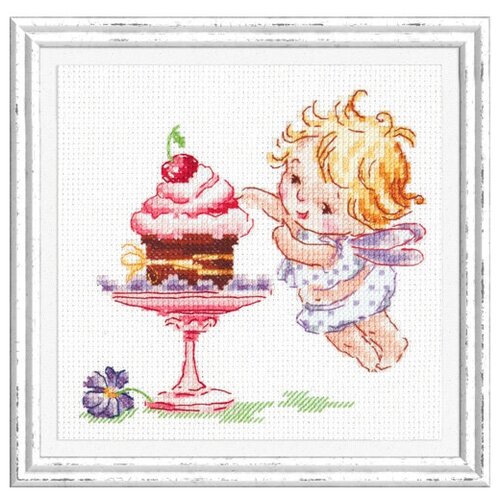 фото 35-22 набор для вышивания чудесная игла 'люблю сладенькое!' 13*12 см