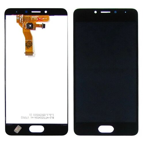 Дисплей для Meizu M5C в сборе с тачскрином, черный