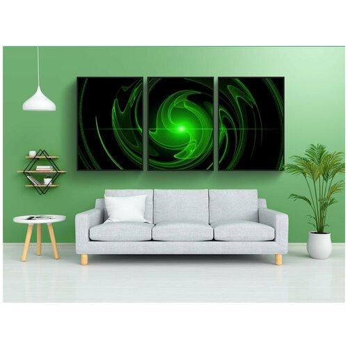 фото Набор модулных постеров для интерьера "линии, светить, задний план" 60x90 см. в тубусе, без рамки lotsprints