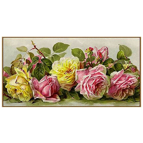 Алмазная мозаика «Винтажные розы», 39 цветов