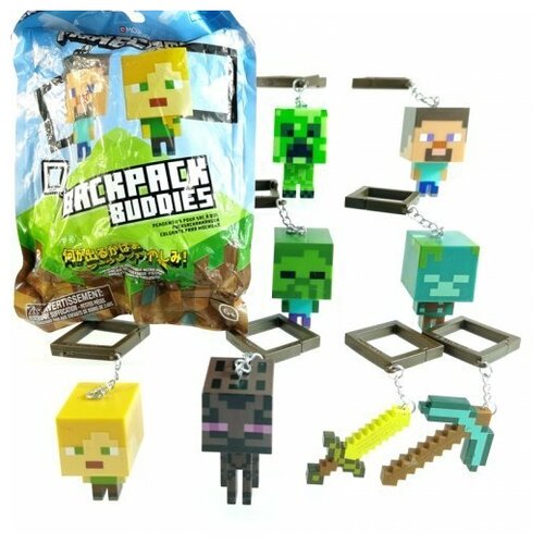 Брелок Minecraft Backpack Buddies в ассортименте