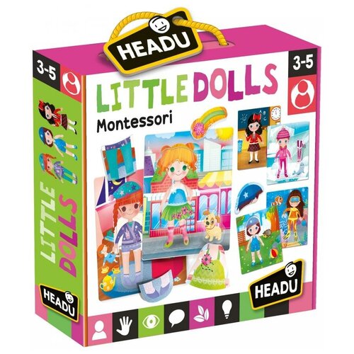 Купить Настольная игра для детей с 3 лет Монтессори Маленькие куклы (MU24827), HEADU