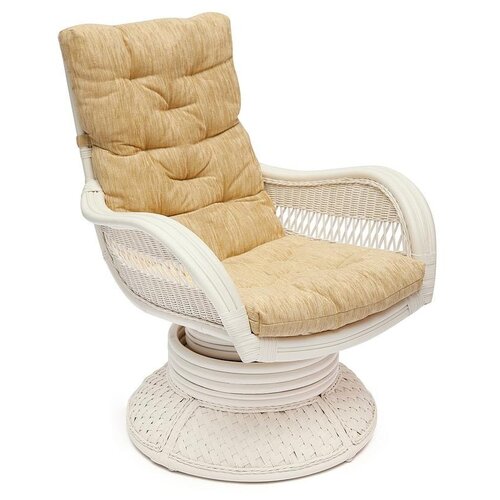 Кресло-качалка TetChair Andrea Relax Medium кремовый/белый