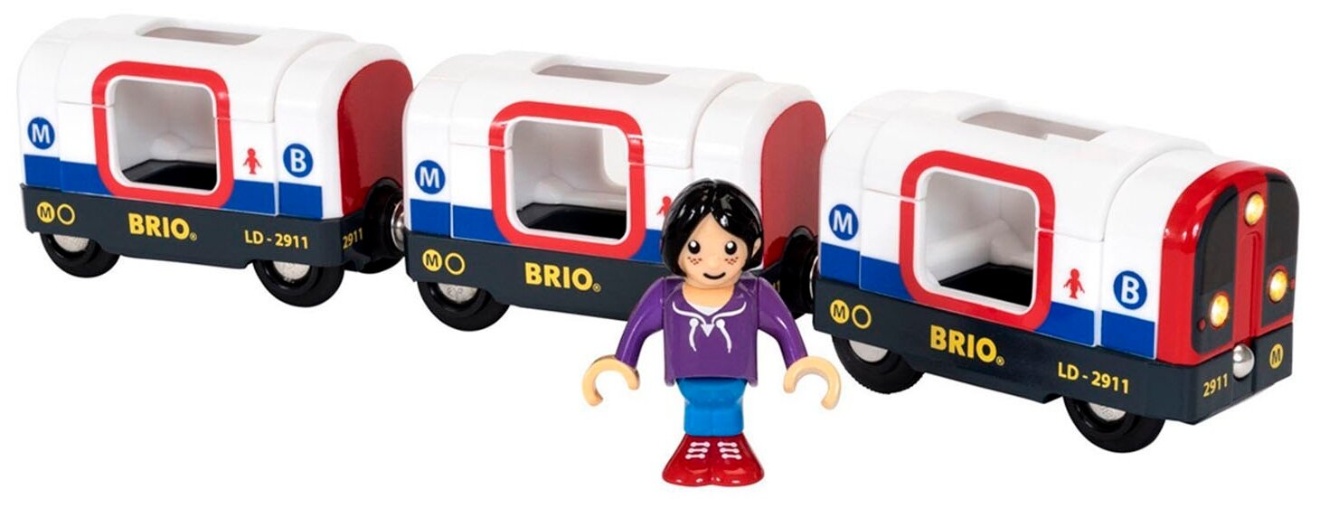 Brio Поезд из 3-х вагонов Лондонское Метро