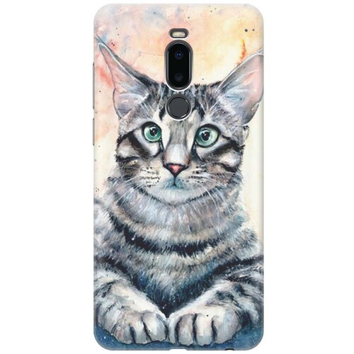 фото Re:paчехол - накладка artcolor для meizu note 8 с принтом "ушастый котик"