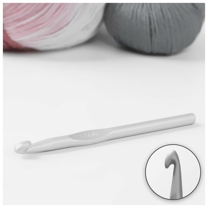 Крючок для вязания, с тефлоновым покрытием, d = 8 мм, 15 см./В упаковке шт: 1