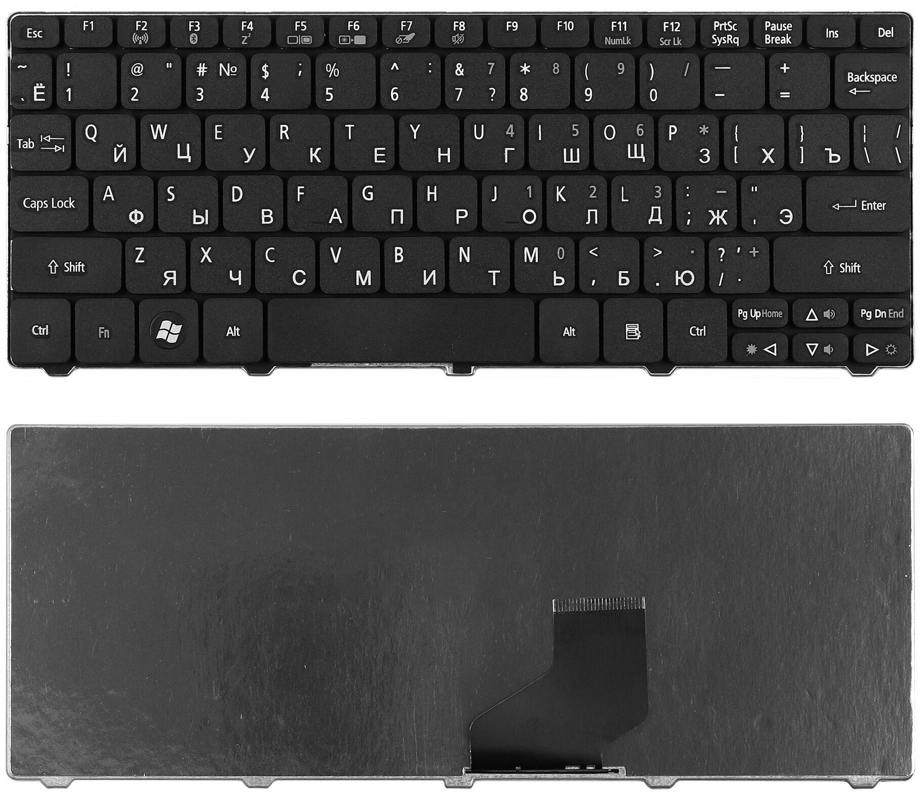 Клавиатура для ноутбука Acer Aspire One 532 черная