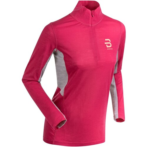 фото Футболка bjorn daehlie training wool half zip размер xs, bright rose