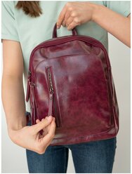 Повседневный кожаный женский рюкзак — небольшой и вместительный ORS-0102/7